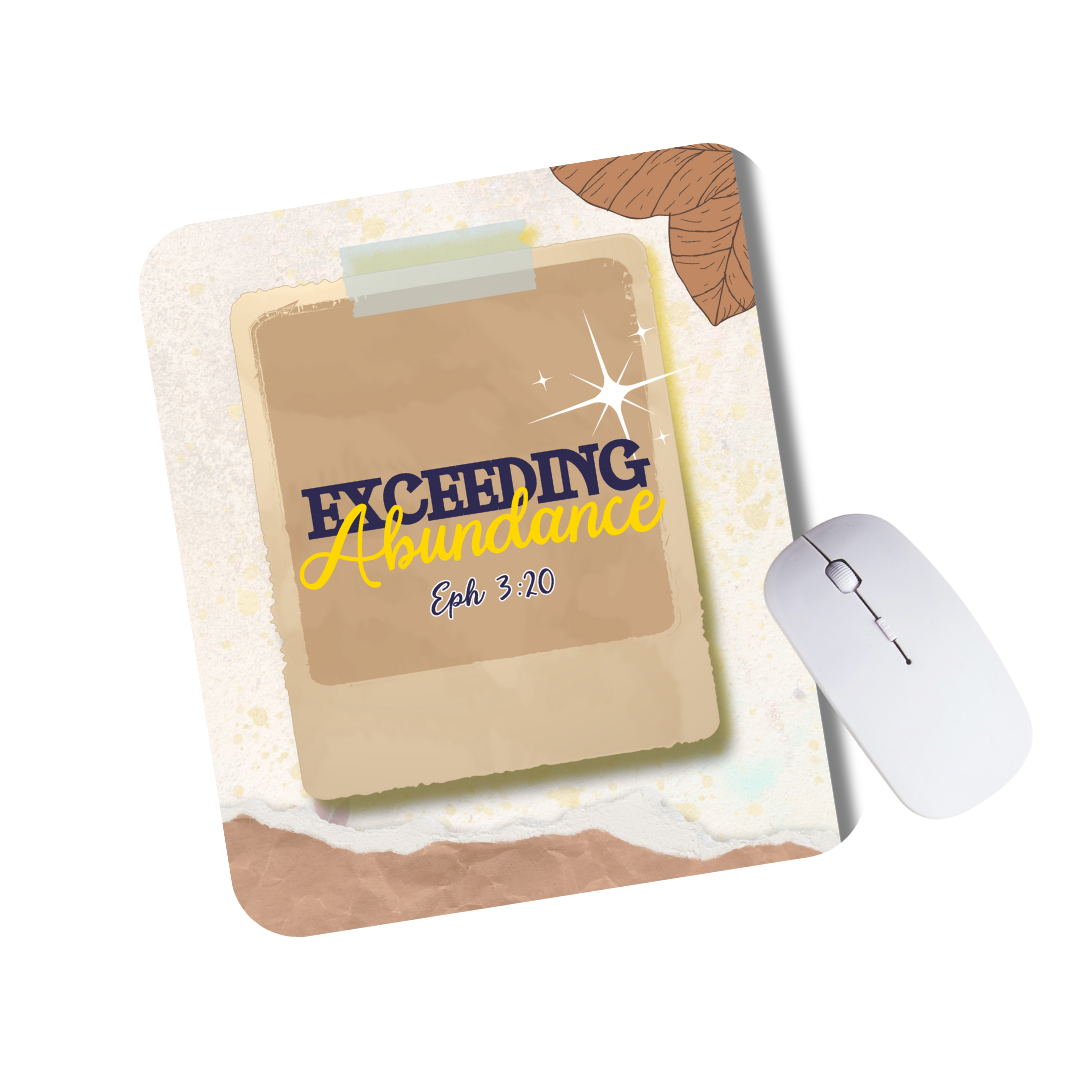 Eph 3:20 Mouse Pad Vintage Design