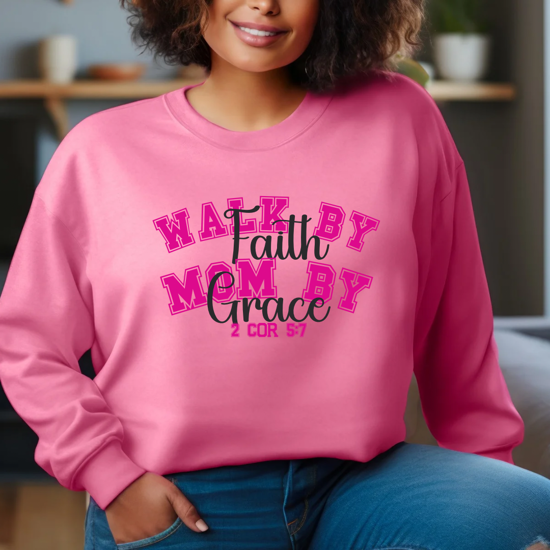 Mom by Grace Crewneck Sweatshirt