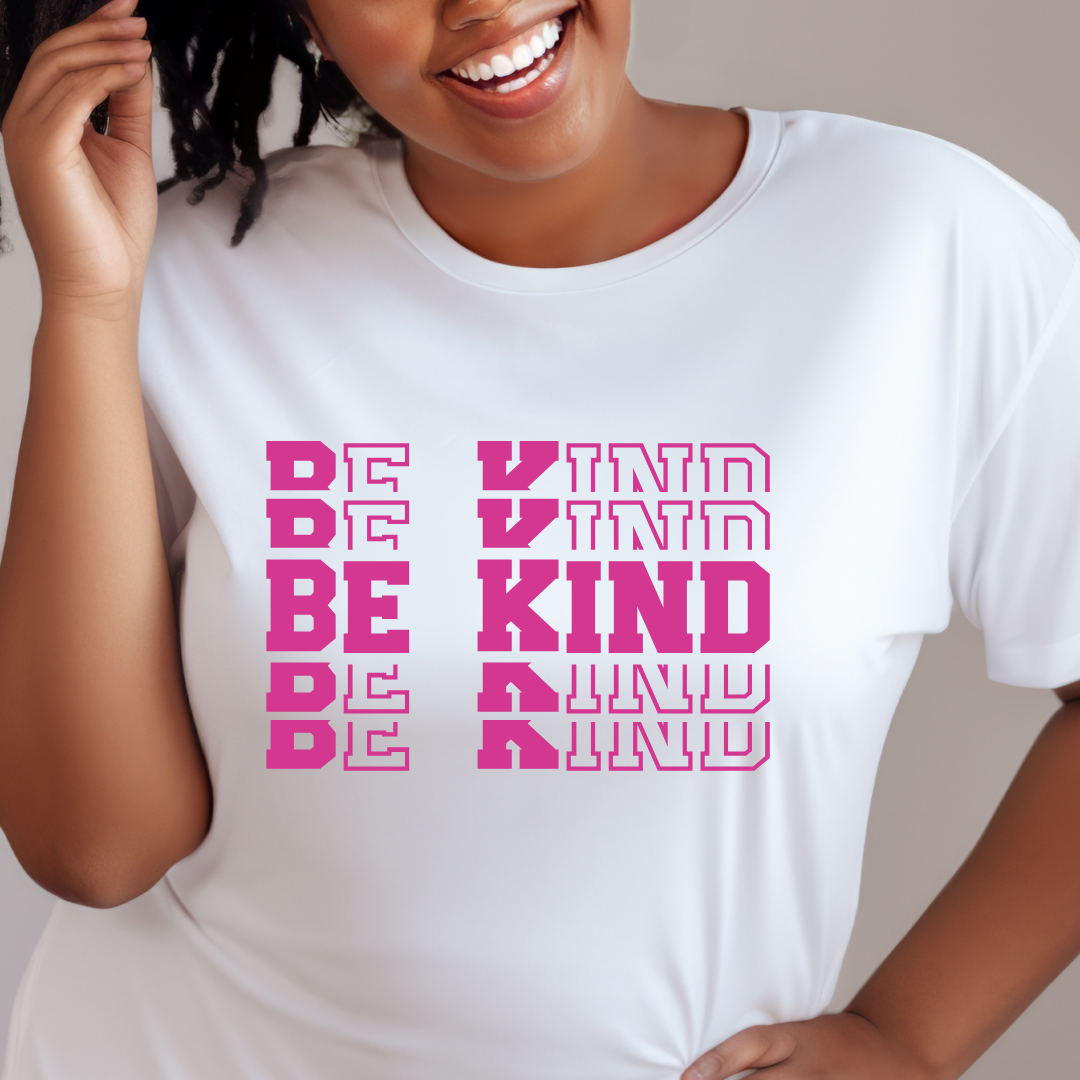 WHITE SHIRT PINK DESIGN
